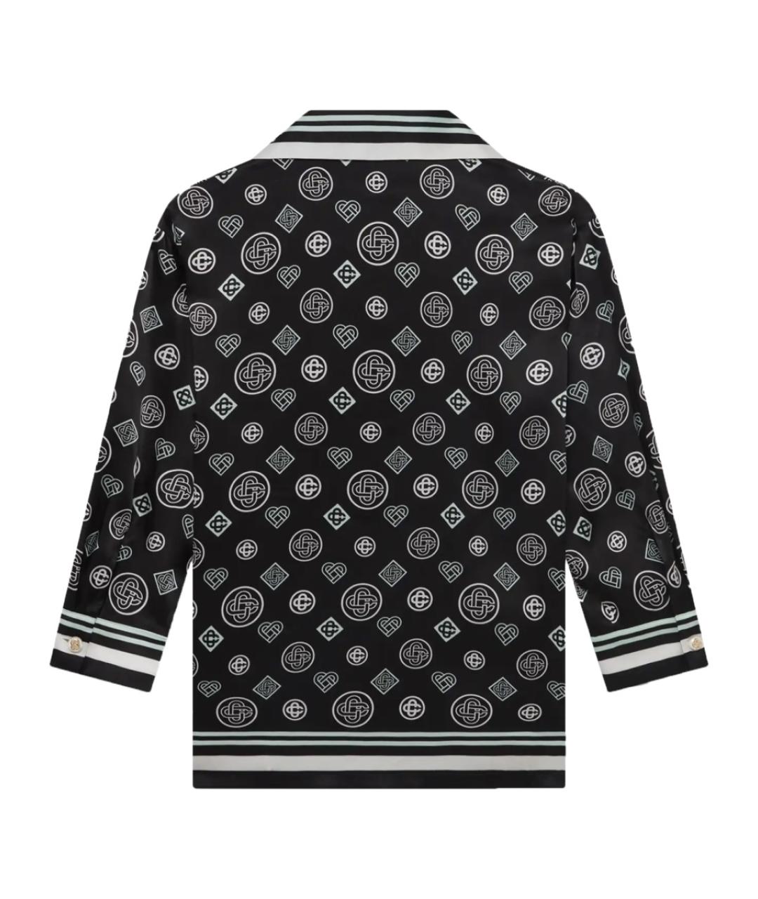 CASABLANCA Черная шелковая рубашка, фото 2