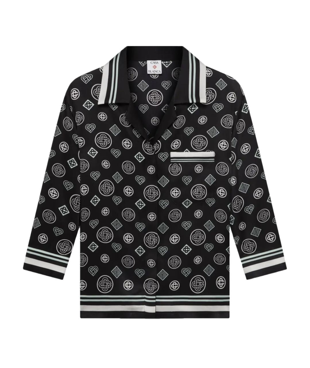 CASABLANCA Черная шелковая рубашка, фото 1