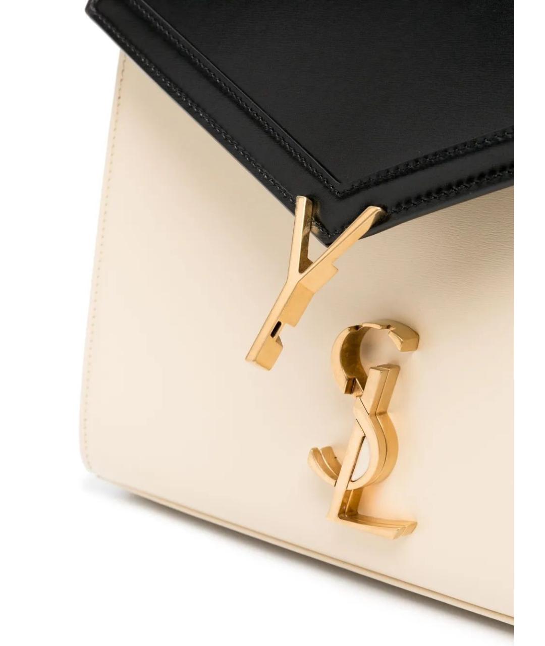 SAINT LAURENT Мульти кожаная сумка с короткими ручками, фото 5