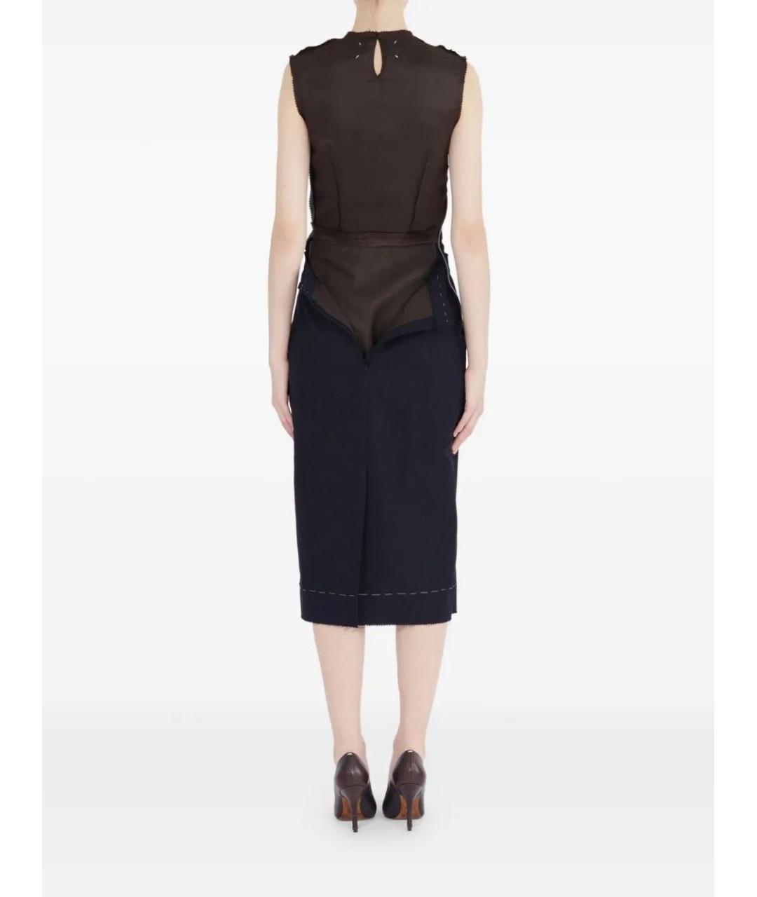 MAISON MARGIELA Мульти повседневное платье, фото 4