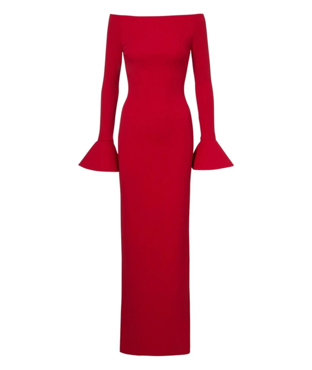 SOLACE LONDON Красное полиэстеровое вечернее платье, фото 1