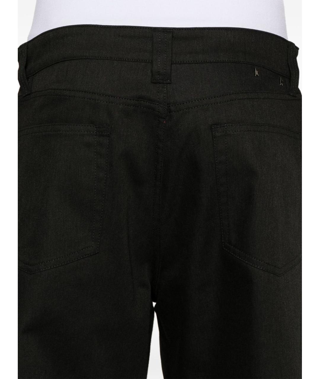 GOLDEN GOOSE DELUXE BRAND Черные хлопковые повседневные брюки, фото 2