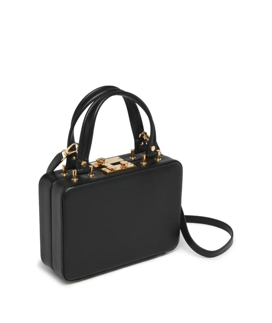 GIANVITO ROSSI Черная кожаная сумка с короткими ручками, фото 2