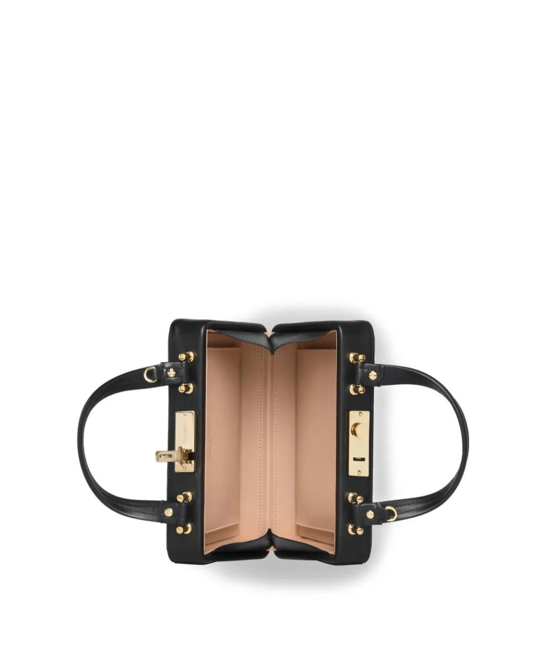 GIANVITO ROSSI Черная кожаная сумка с короткими ручками, фото 5