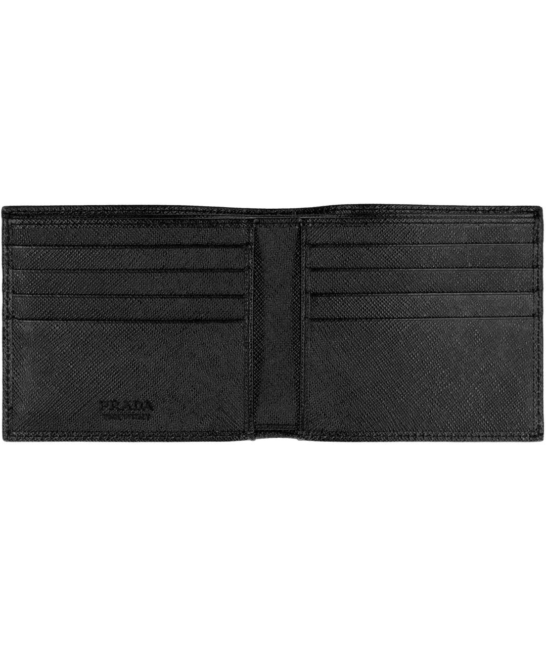 PRADA Черный кожаный кошелек, фото 4