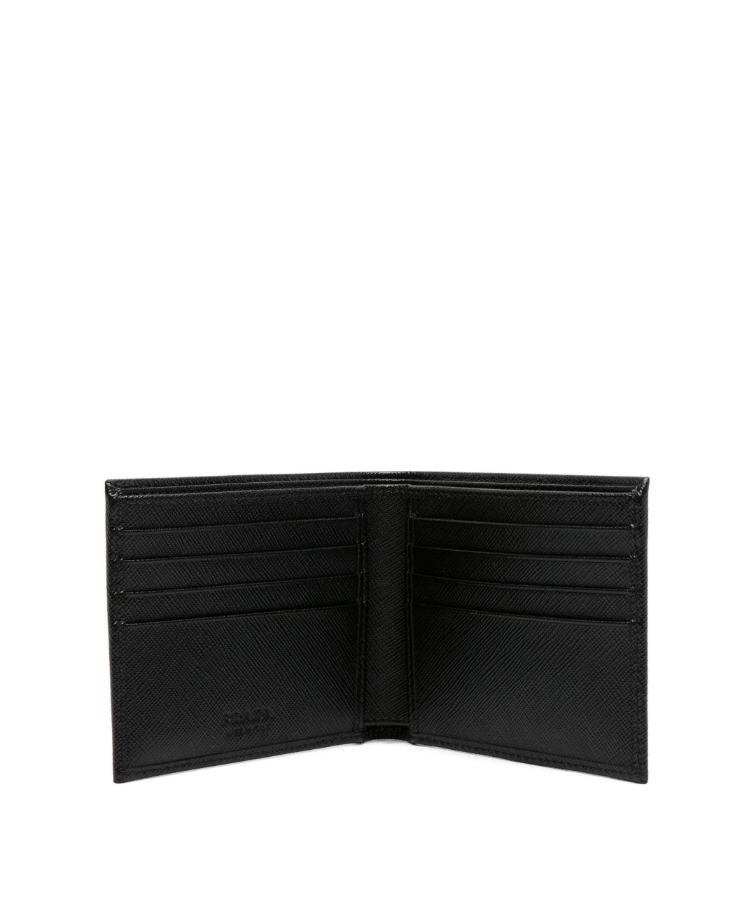 PRADA Черный кожаный кошелек, фото 3