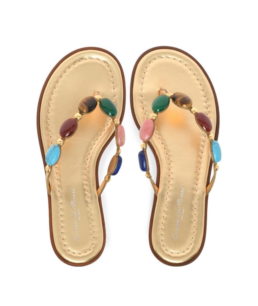 GIANVITO ROSSI Мульти кожаные сандалии, фото 2