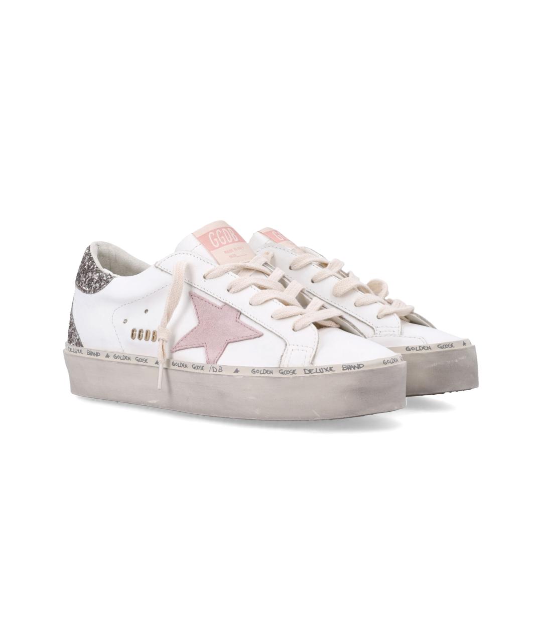 GOLDEN GOOSE DELUXE BRAND Белые кожаные кеды, фото 3
