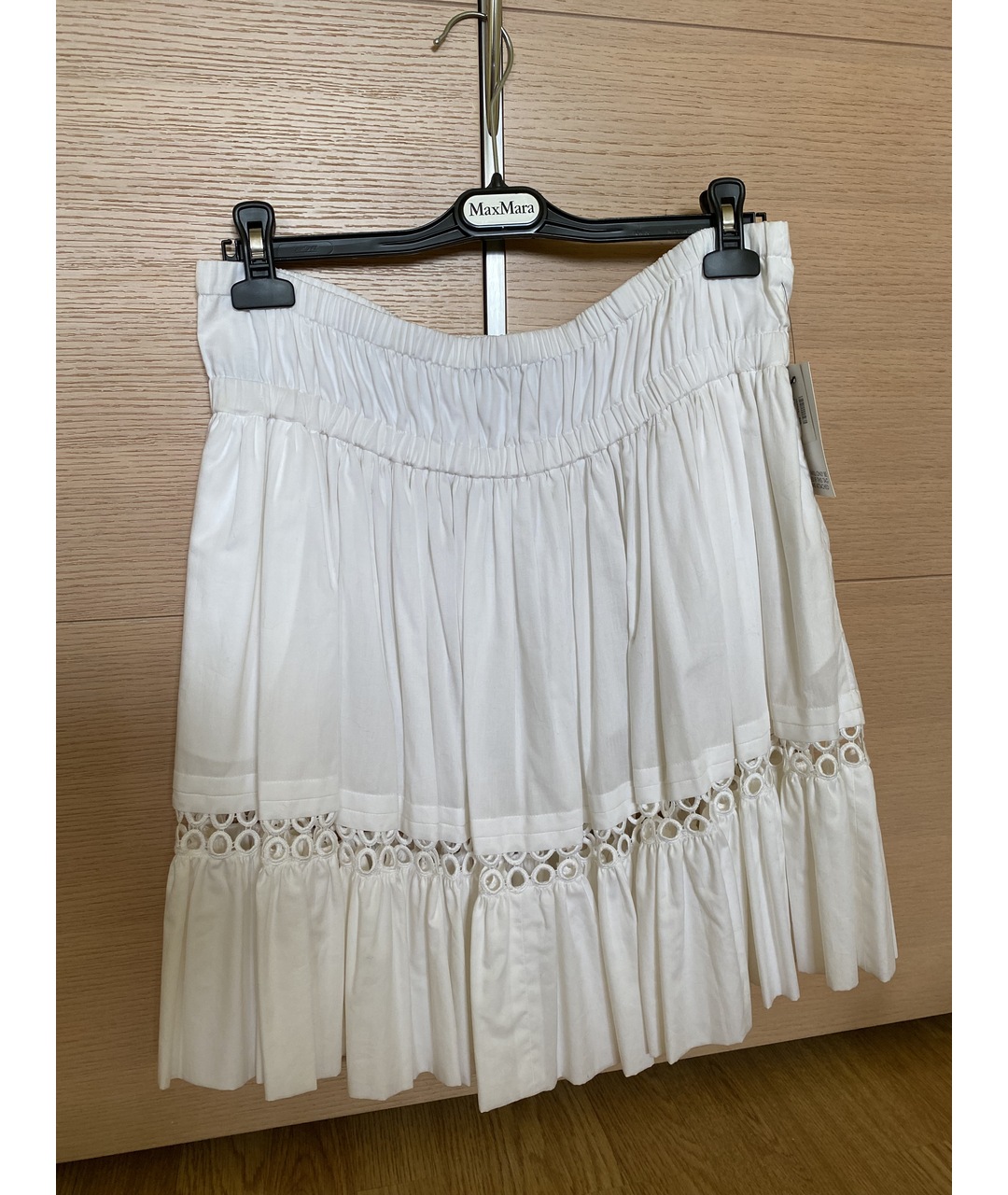 ROBERTO CAVALLI Белая хлопковая юбка миди, фото 7