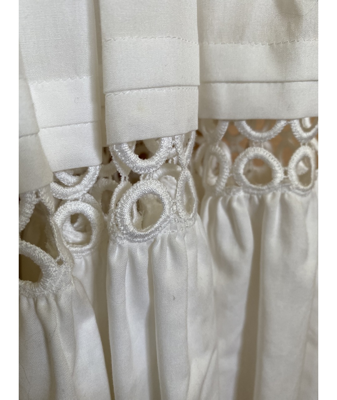 ROBERTO CAVALLI Белая хлопковая юбка миди, фото 6