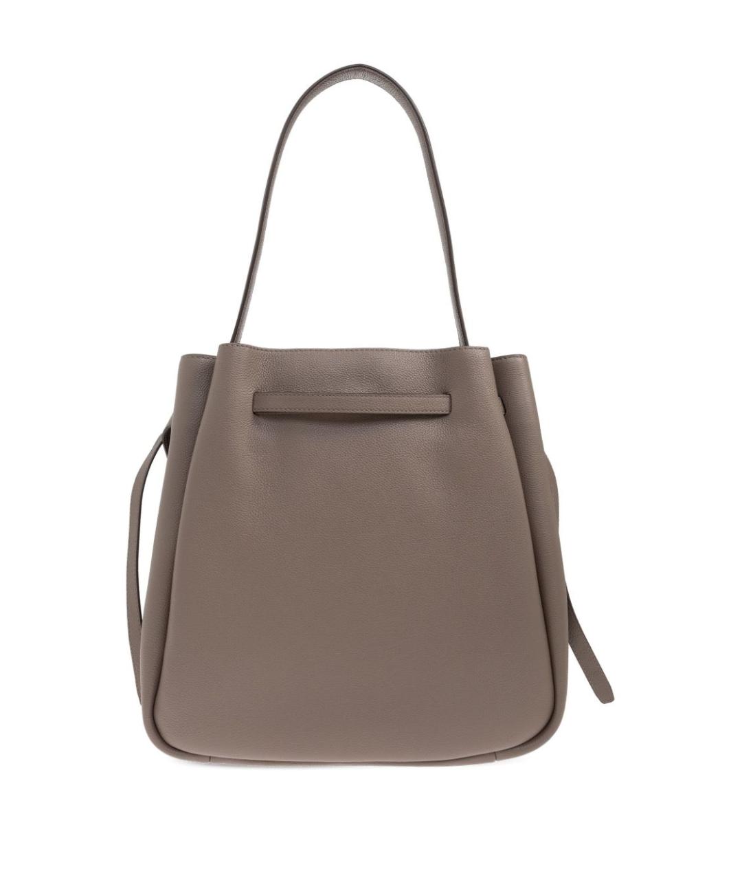 TORY BURCH Серая кожаная сумка через плечо, фото 4