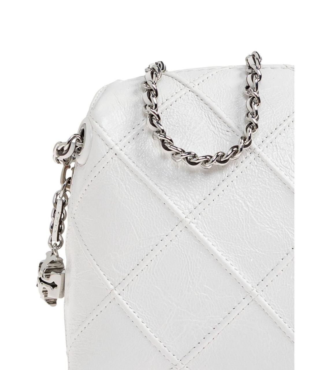 TORY BURCH Белая кожаная сумка через плечо, фото 2