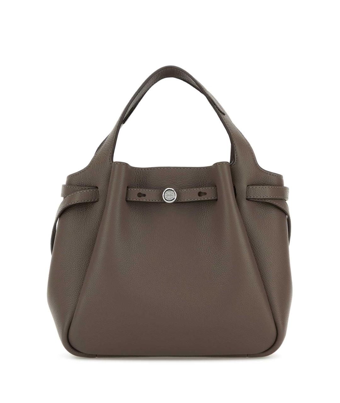 TORY BURCH Серая кожаная сумка тоут, фото 1