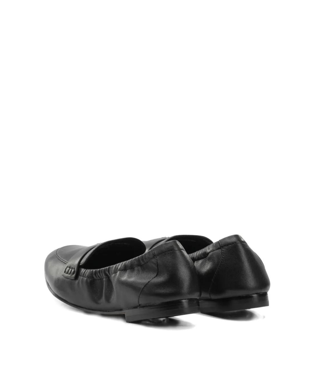 TORY BURCH Черные кожаные лоферы, фото 3