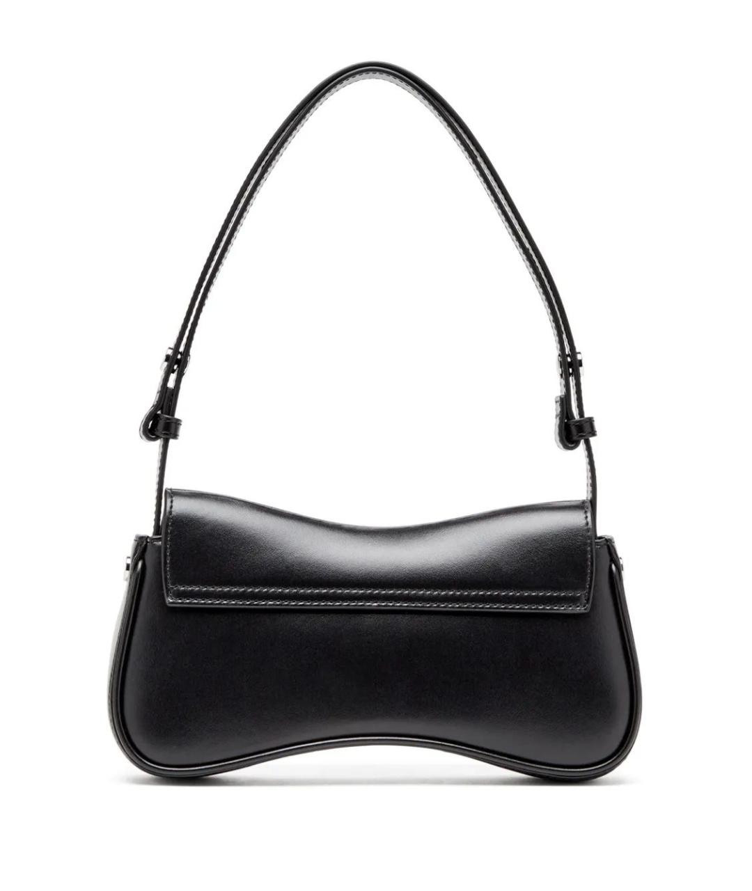 DIESEL Черная кожаная сумка через плечо, фото 2