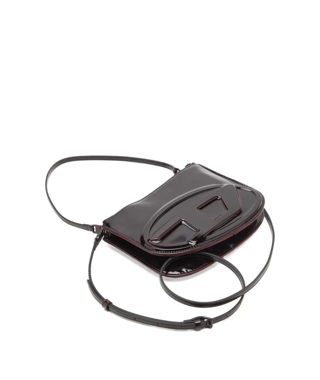 DIESEL Черная сумка через плечо из искусственной кожи, фото 4