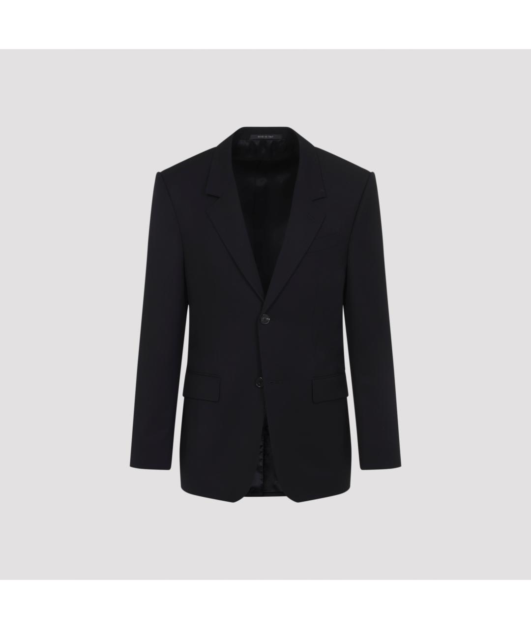 BALENCIAGA Черный шерстяной пиджак, фото 3