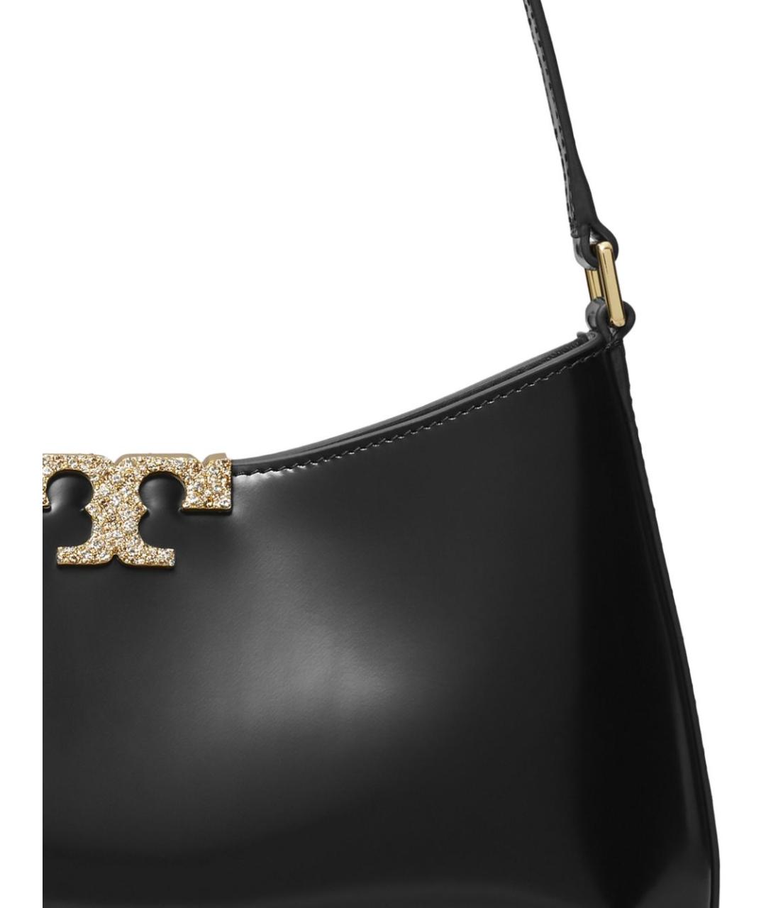 TORY BURCH Черная кожаная сумка через плечо, фото 4