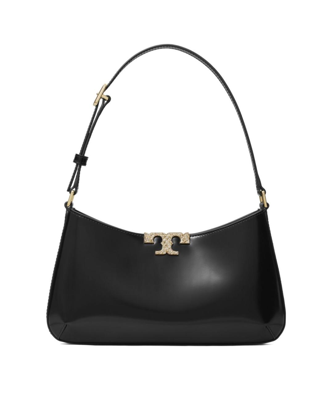 TORY BURCH Черная кожаная сумка через плечо, фото 1