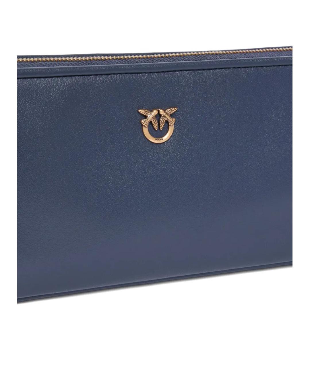 PINKO Синяя кожаная сумка через плечо, фото 2