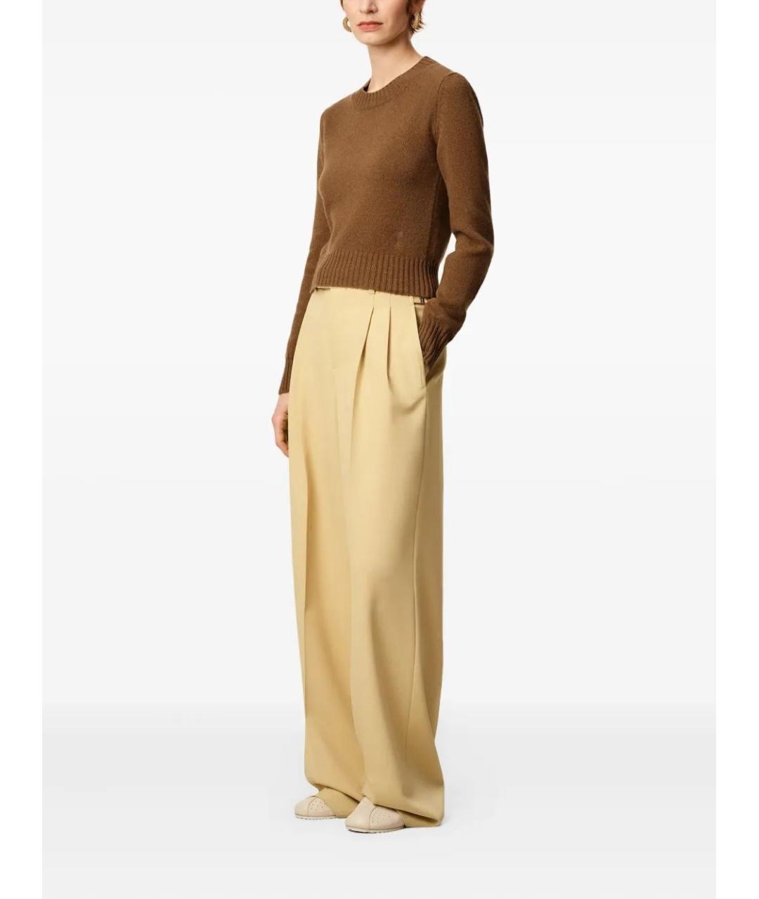 Ami Paris Коричневый кашемировый джемпер / свитер, фото 4