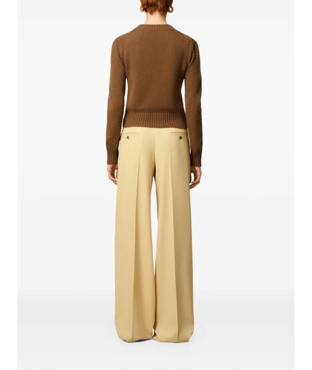 Ami Paris Коричневый кашемировый джемпер / свитер, фото 5