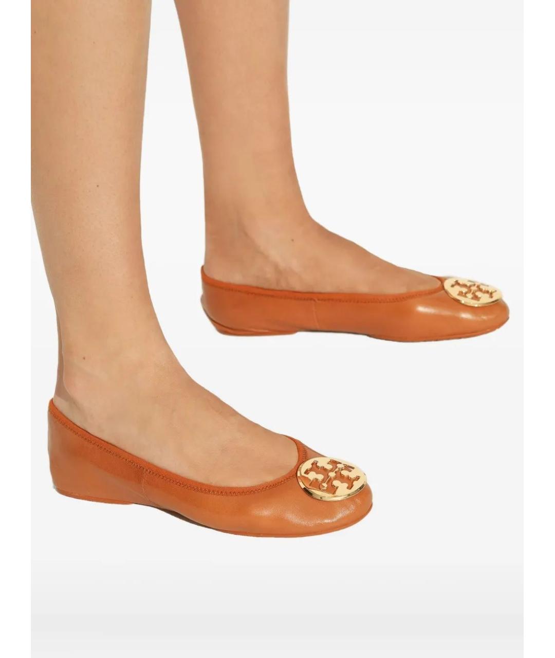 TORY BURCH Кожаные балетки, фото 4