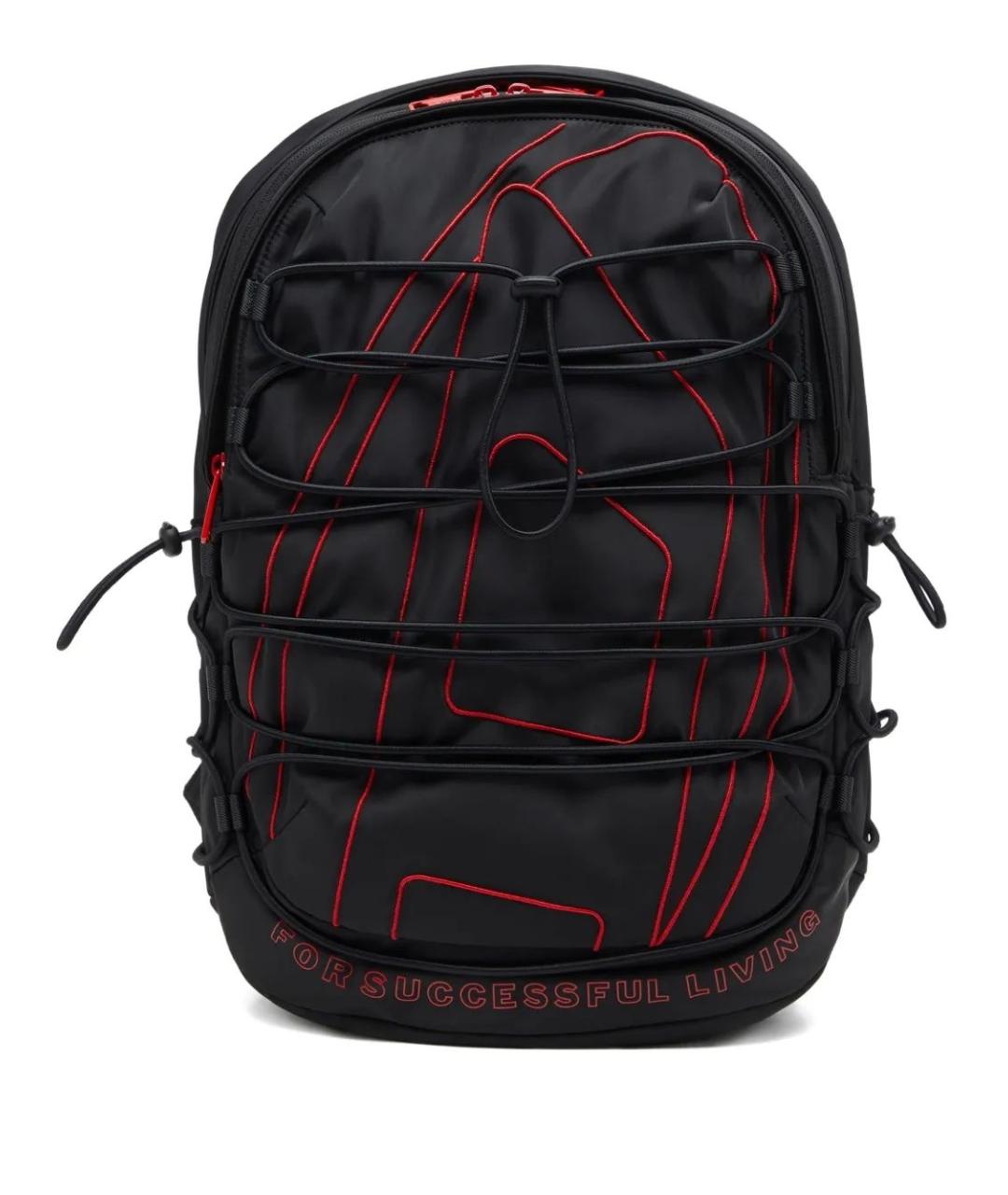 DIESEL Черный синтетический рюкзак, фото 1