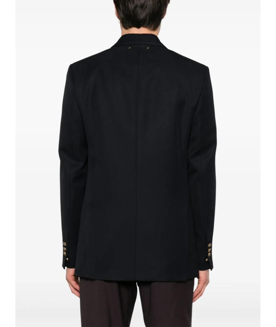 GOLDEN GOOSE DELUXE BRAND Темно-синий полиэстеровый пиджак, фото 4