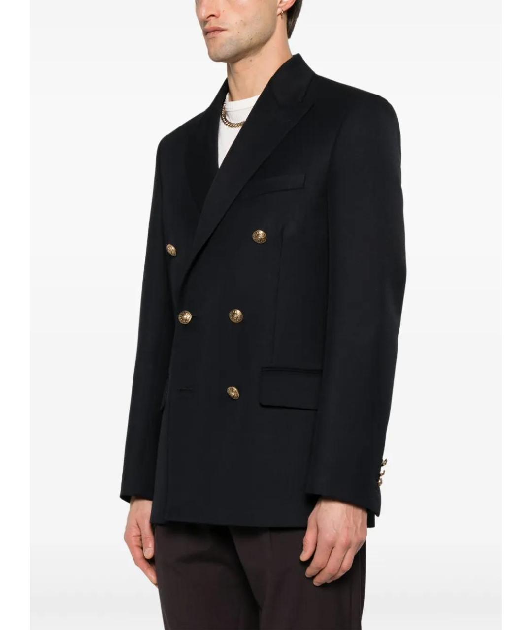 GOLDEN GOOSE DELUXE BRAND Темно-синий полиэстеровый пиджак, фото 3