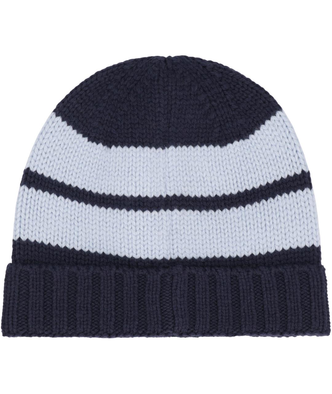 STONE ISLAND Синяя шерстяная шапка, фото 3