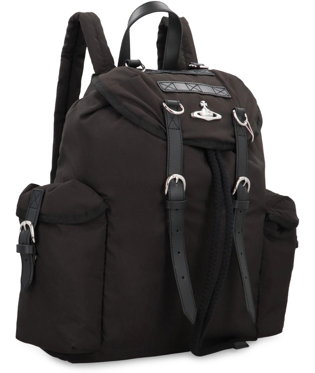 VIVIENNE WESTWOOD Черный синтетический рюкзак, фото 2