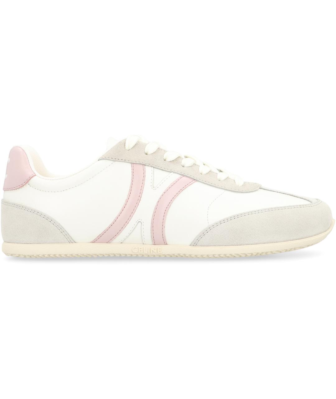 CELINE Белые кожаные кроссовки, фото 2