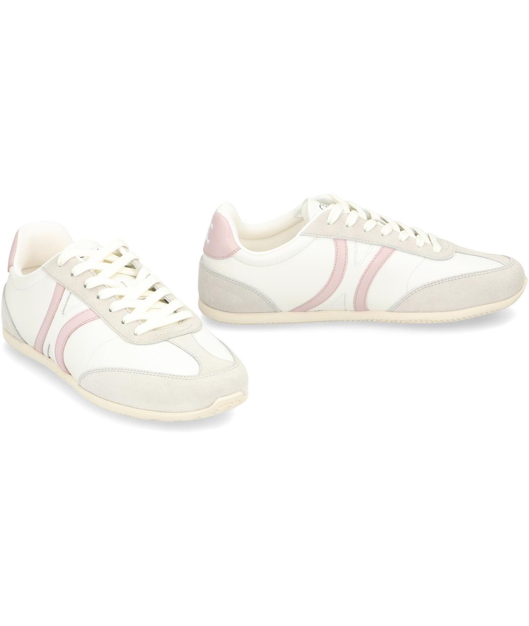 CELINE Белые кожаные кроссовки, фото 3