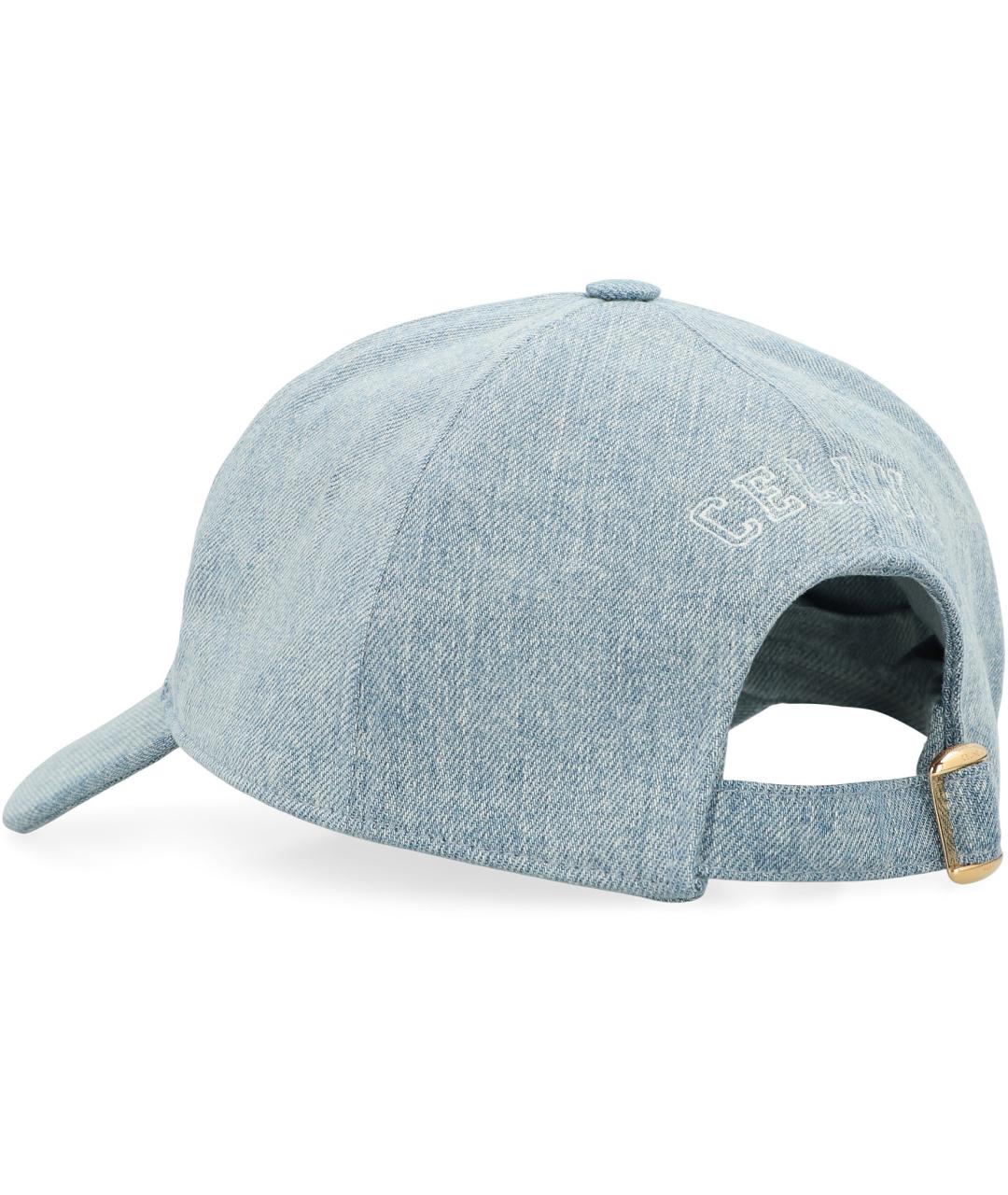 CELINE Голубая хлопковая кепка, фото 3