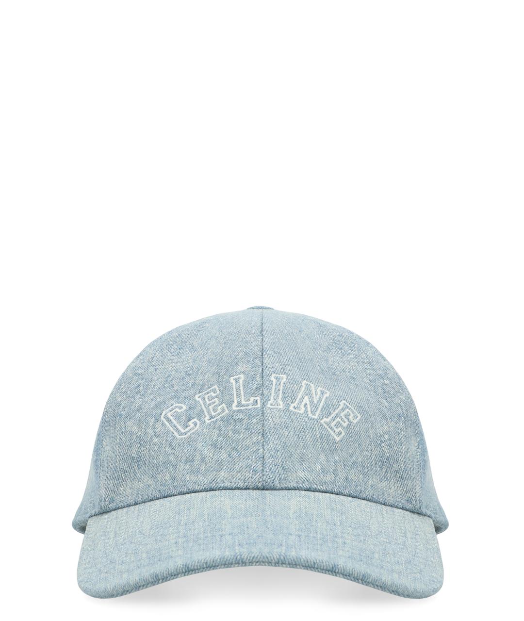 CELINE Голубая хлопковая кепка, фото 1