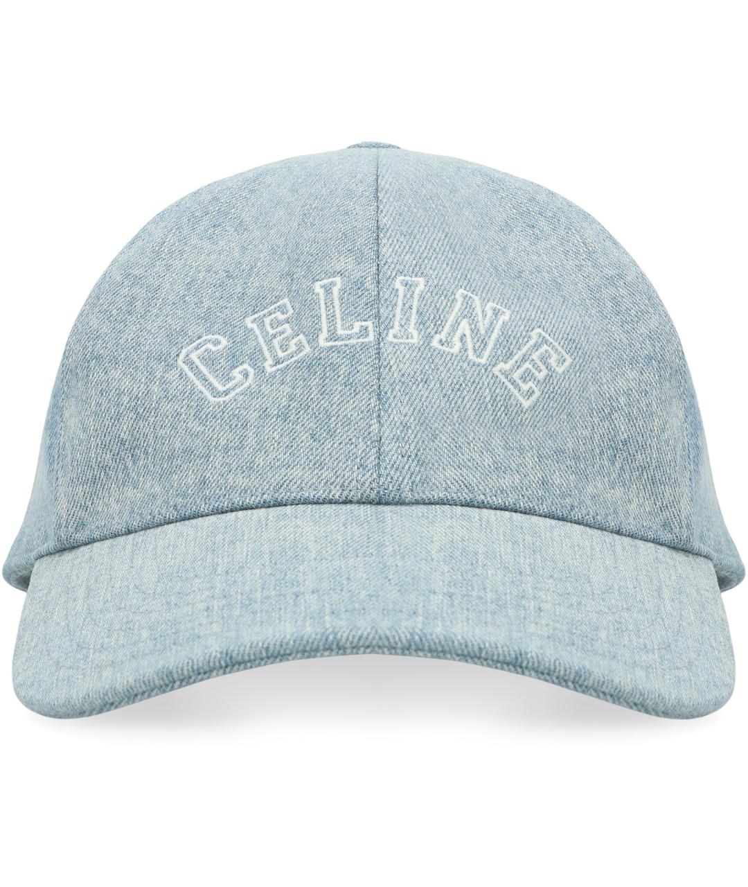 CELINE Голубая хлопковая кепка, фото 2