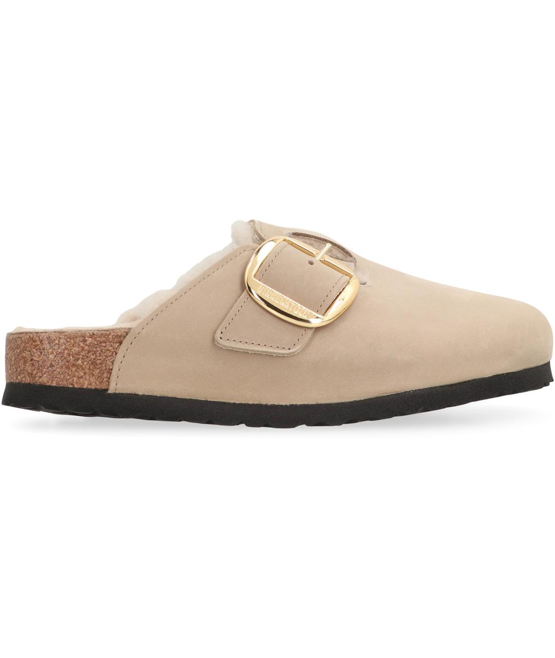 BIRKENSTOCK Бежевые замшевые мюли, фото 2