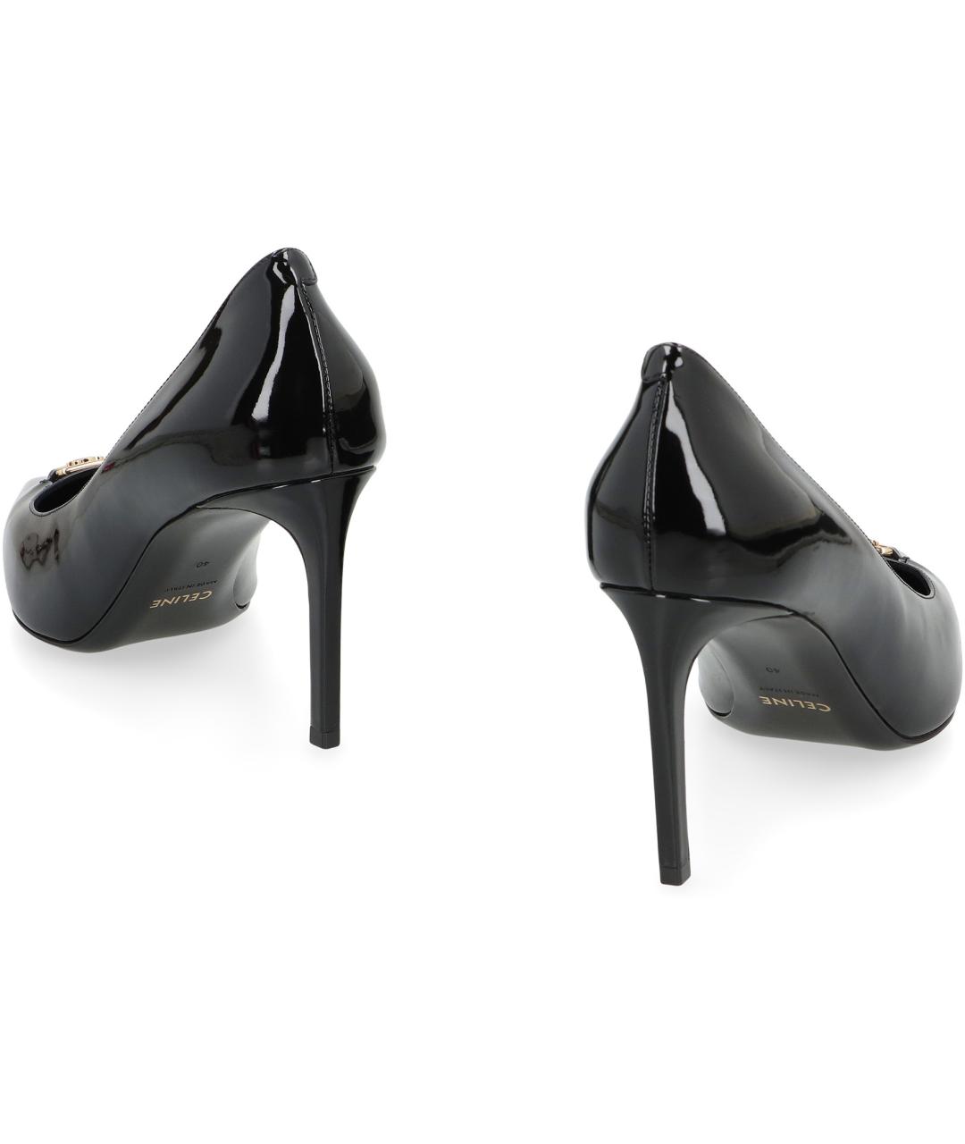 CELINE Черные кожаные туфли, фото 4