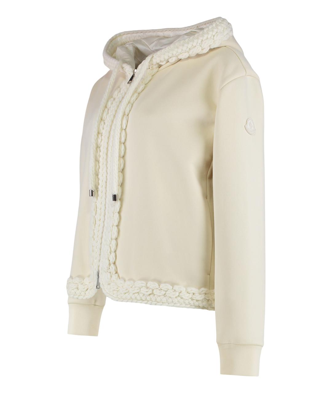 MONCLER Бежевый полиэстеровый джемпер / свитер, фото 3