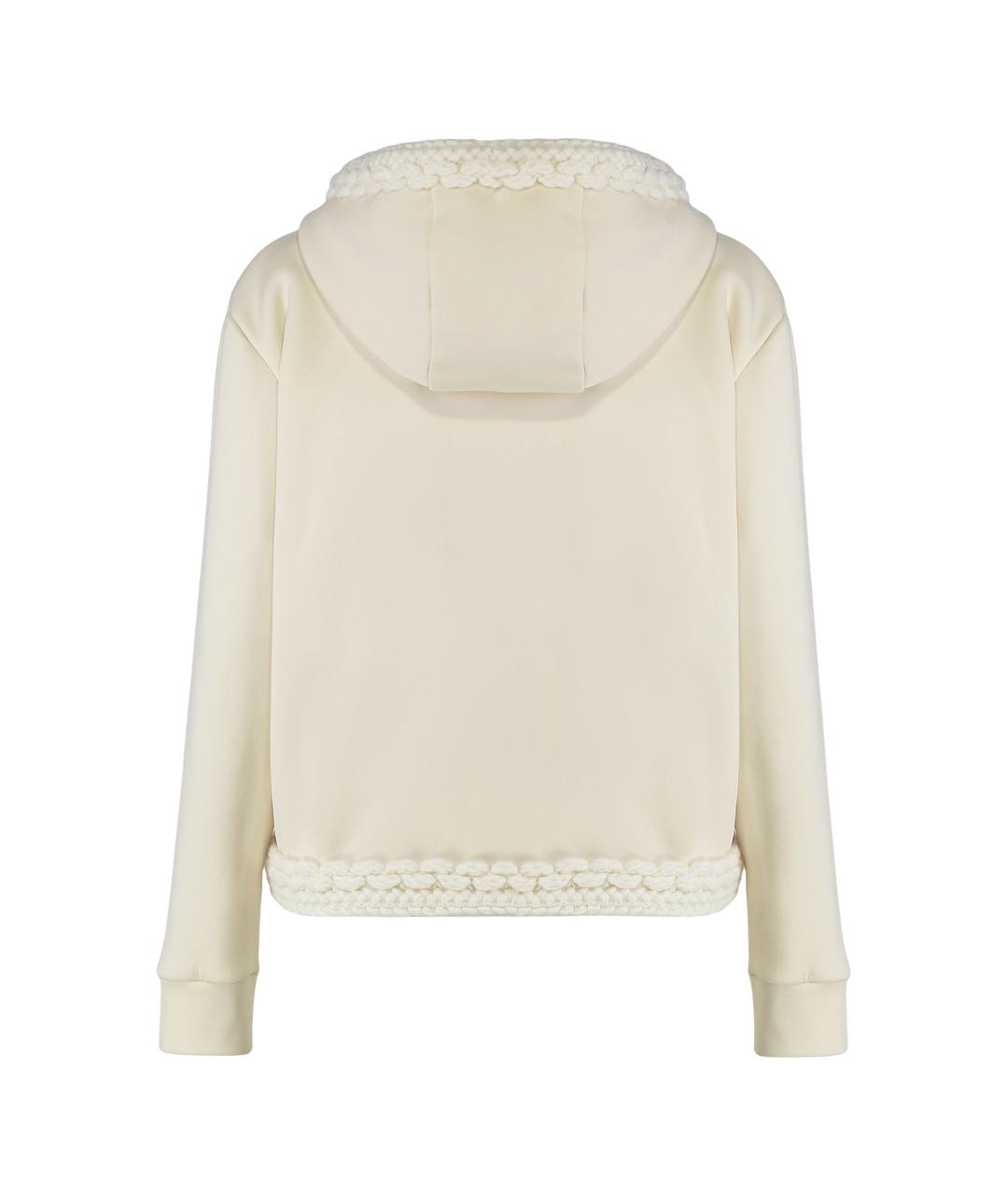 MONCLER Бежевый полиэстеровый джемпер / свитер, фото 2