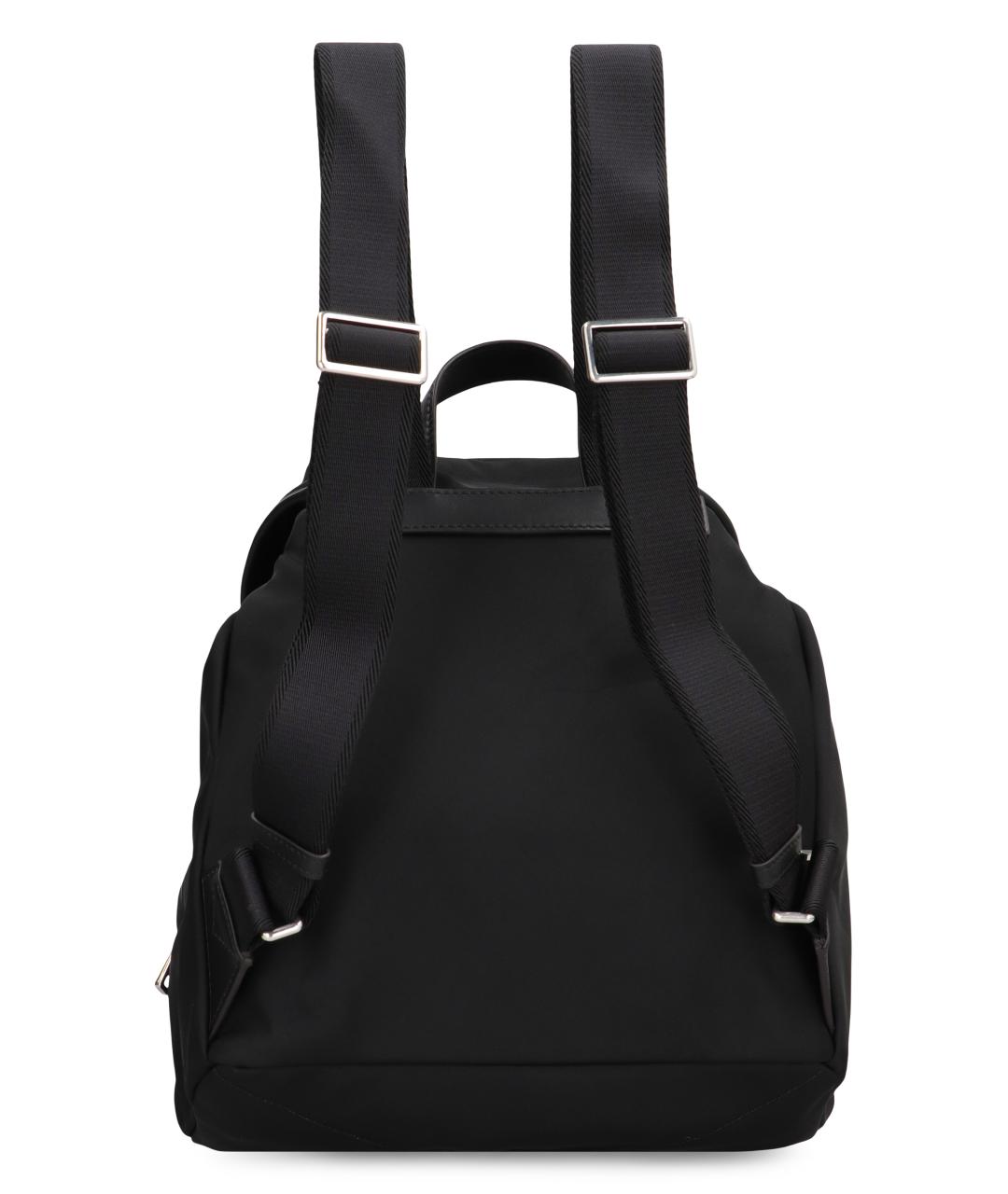 MONCLER Черный синтетический рюкзак, фото 3