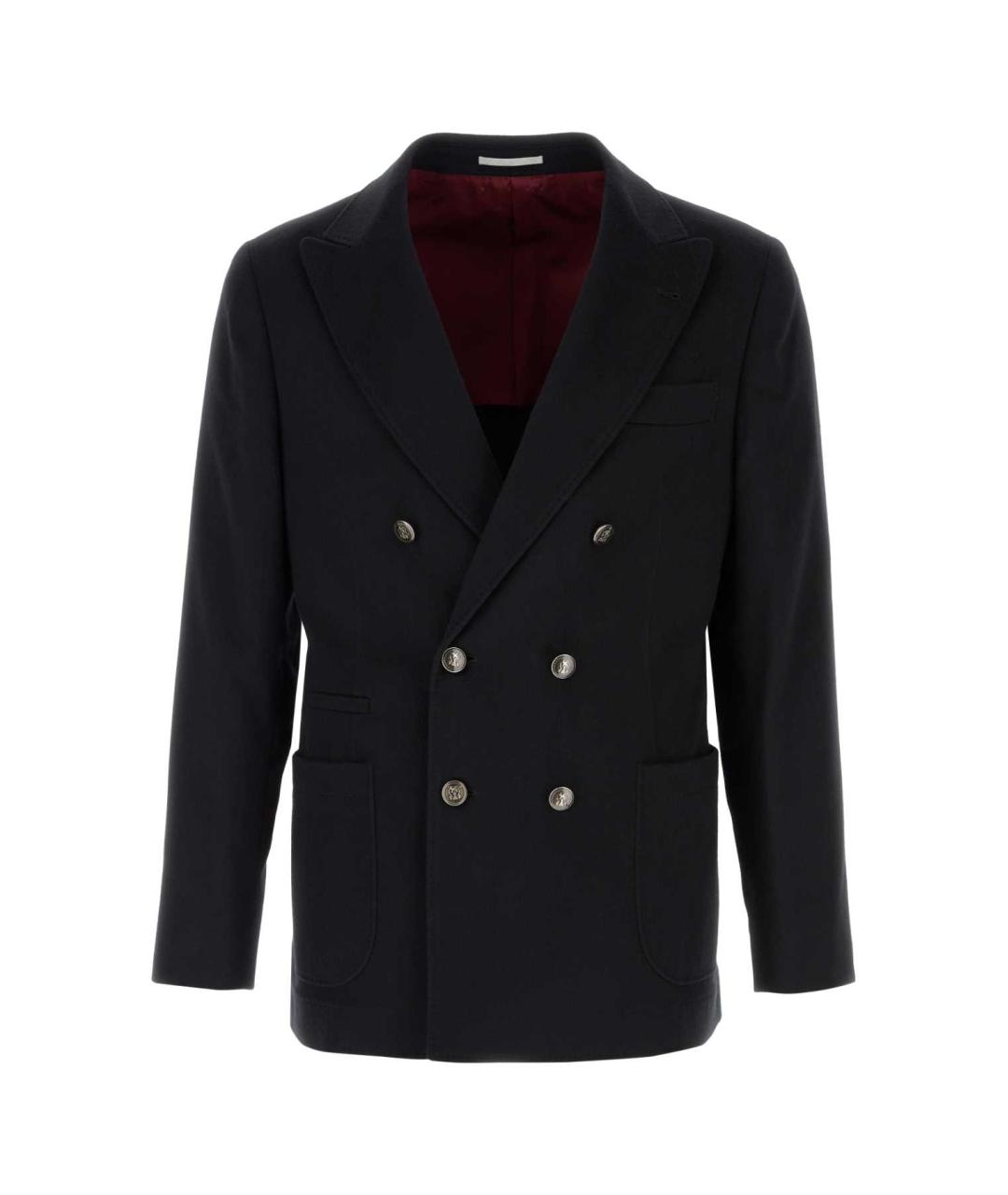 BRUNELLO CUCINELLI Черный шерстяной пиджак, фото 1