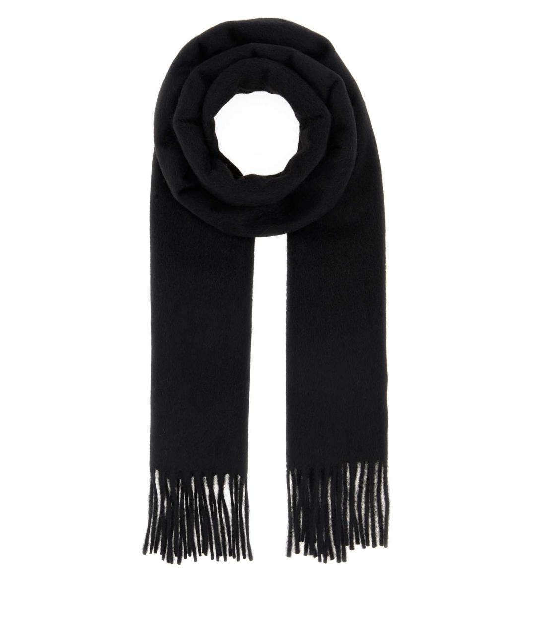 MAX MARA Черный шерстяной шарф, фото 1