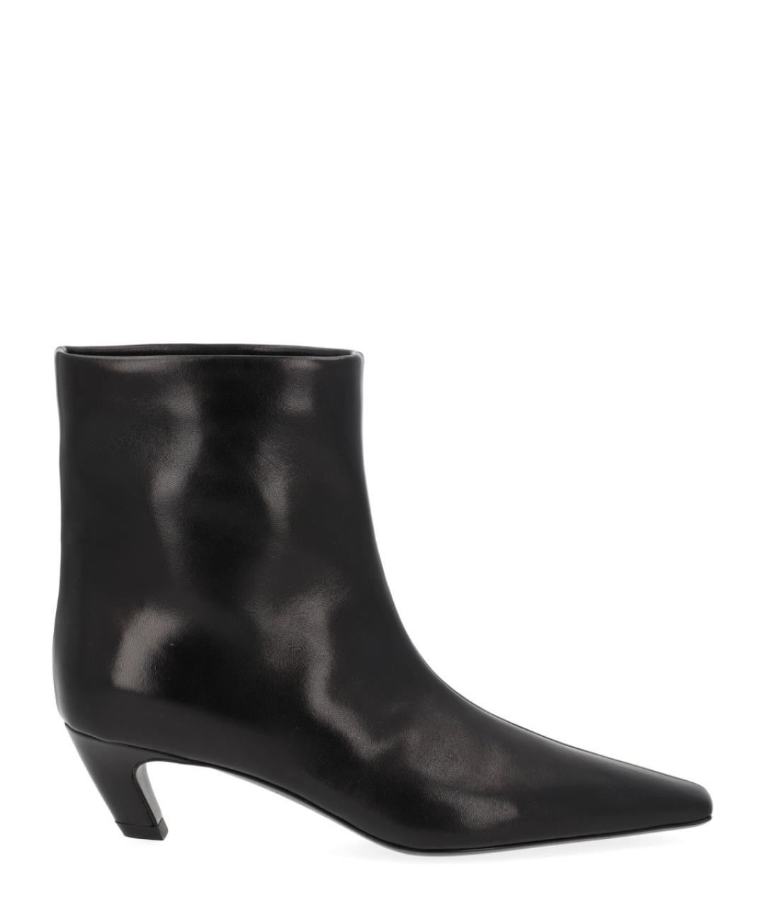 KHAITE Черные кожаные ботильоны, фото 1