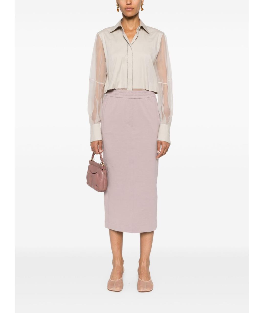 BRUNELLO CUCINELLI Бежевая хлопковая рубашка, фото 2