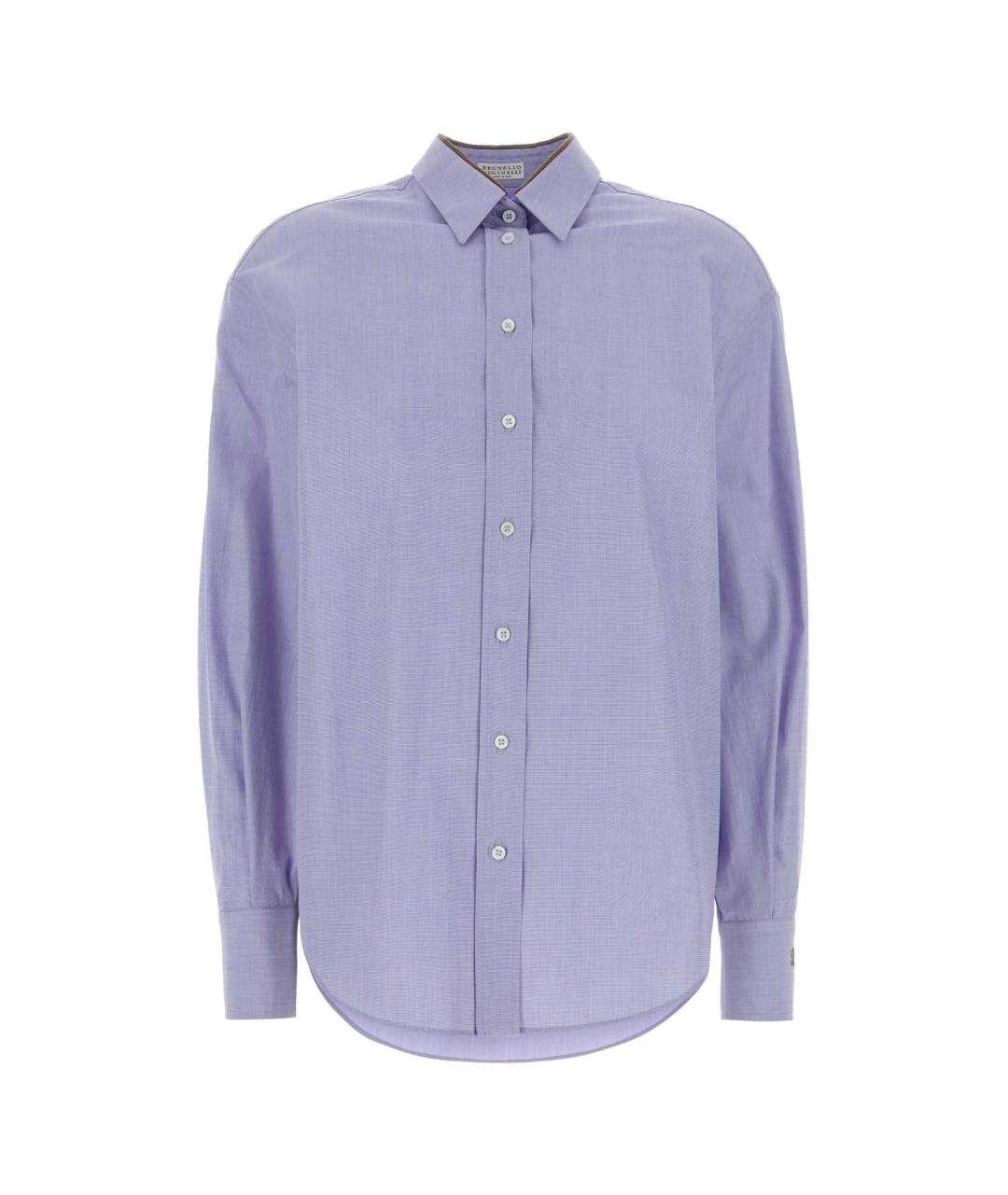 BRUNELLO CUCINELLI Голубая хлопковая рубашка, фото 1