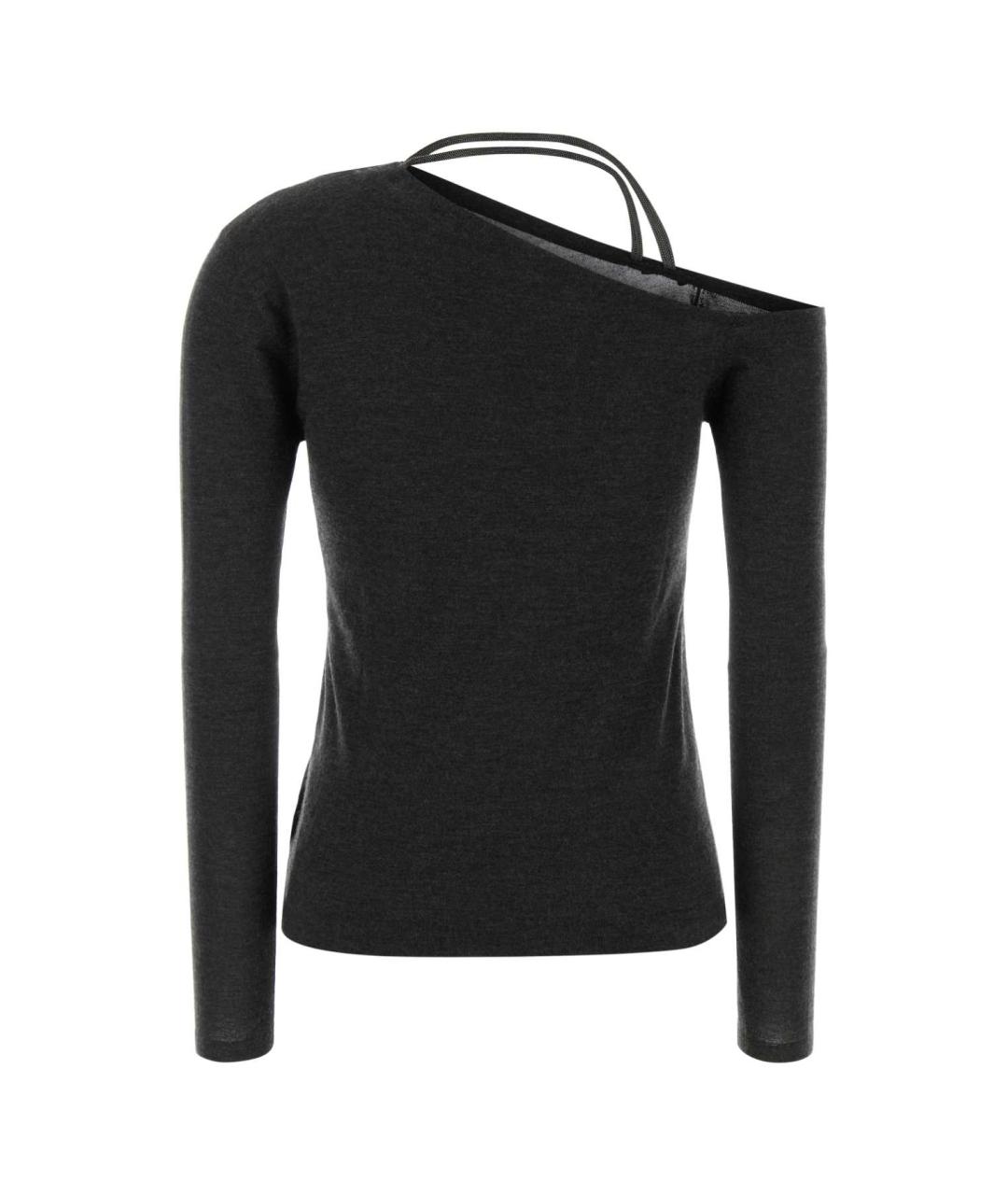 BRUNELLO CUCINELLI Серый кашемировый джемпер / свитер, фото 2