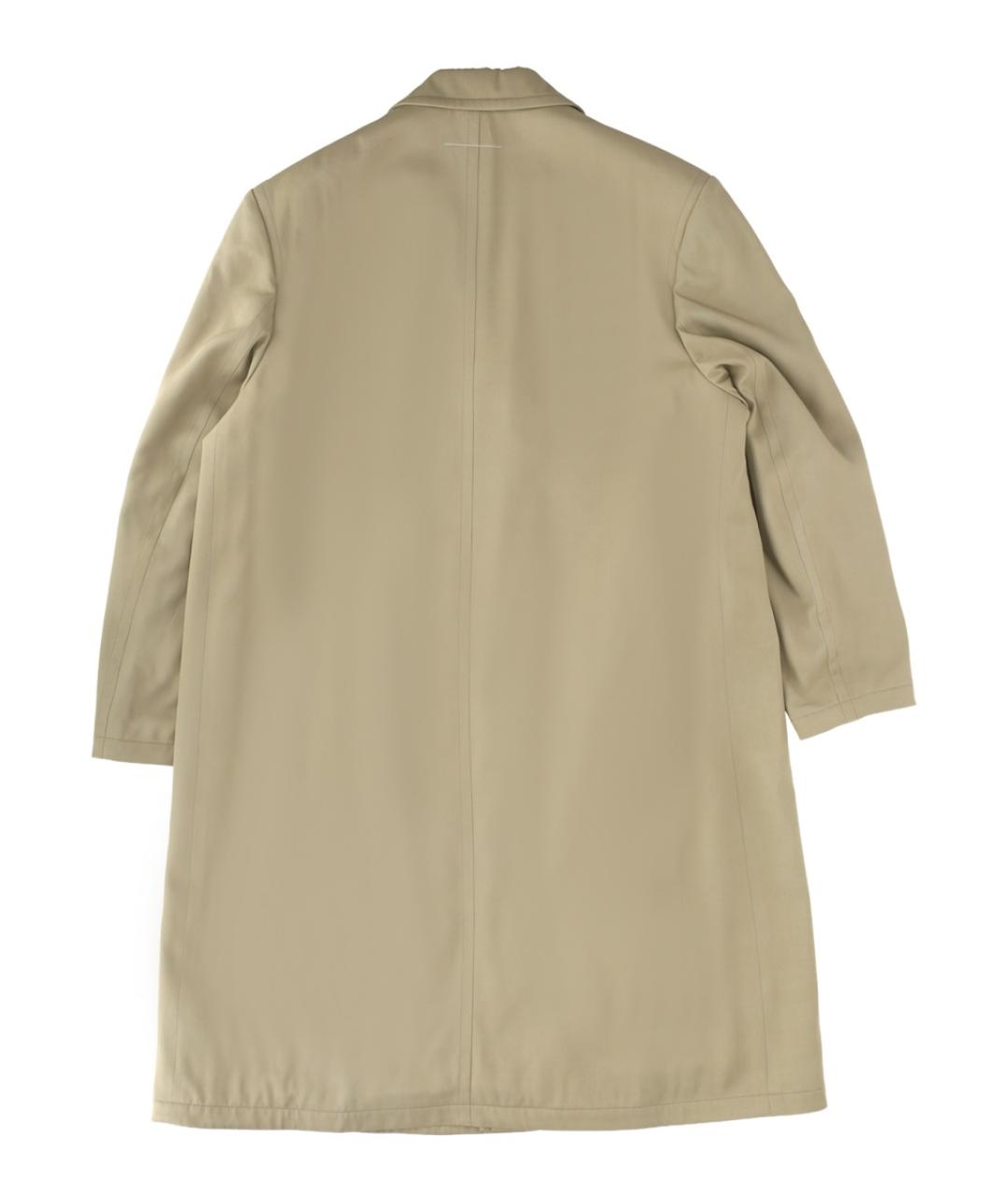 MM6 MAISON MARGIELA Бежевое вискозное пальто, фото 5