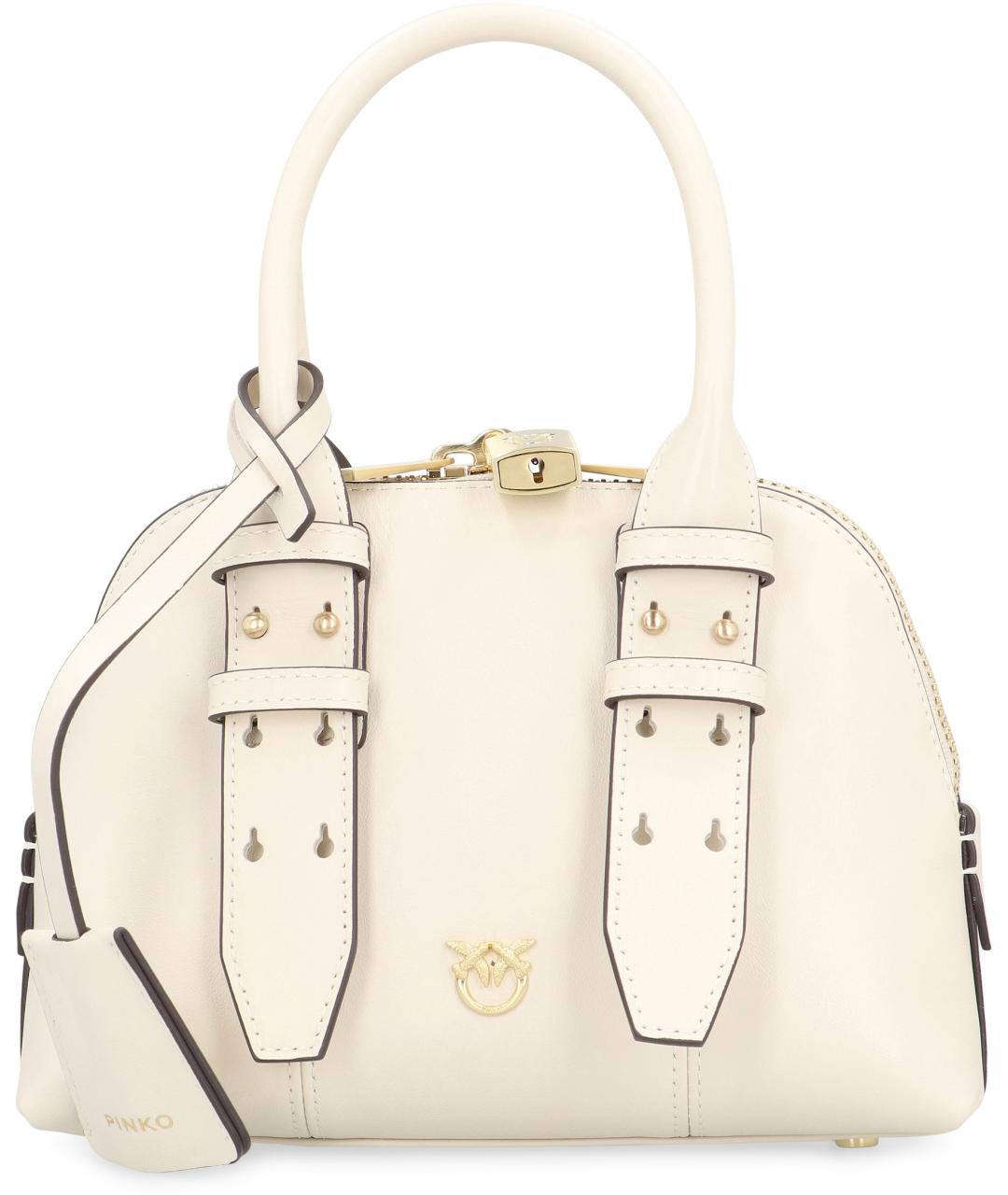 PINKO Белая кожаная сумка через плечо, фото 2